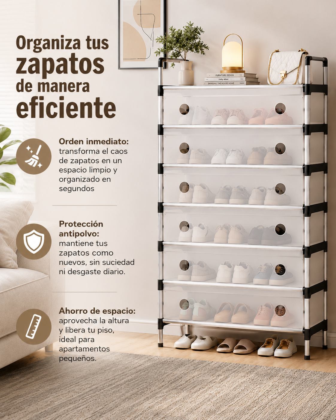 OFERTA SOLO HOY! 2x1 Organizador de Zapatos de 6 Niveles +Envío gratis🎁